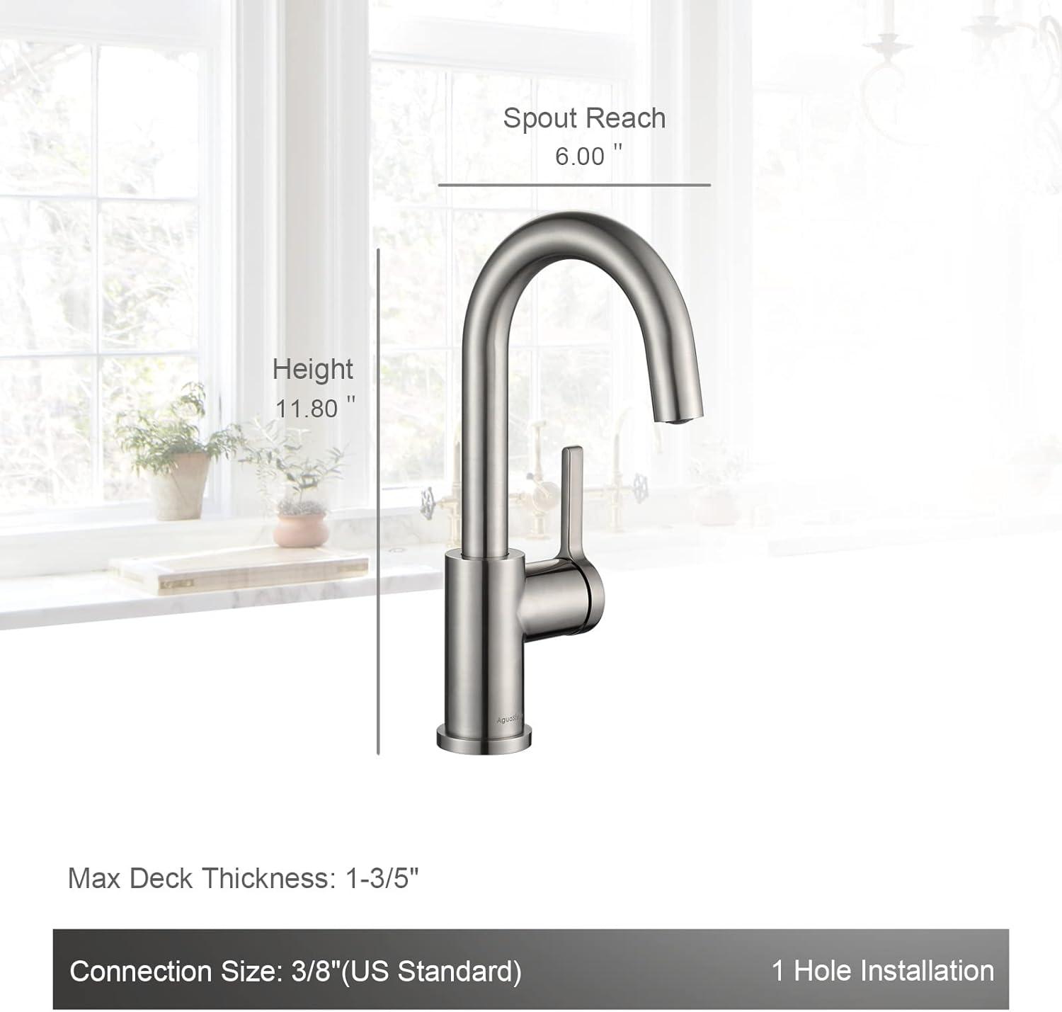 Stainless Steel Deck Mount Kitchen Bar Faucet