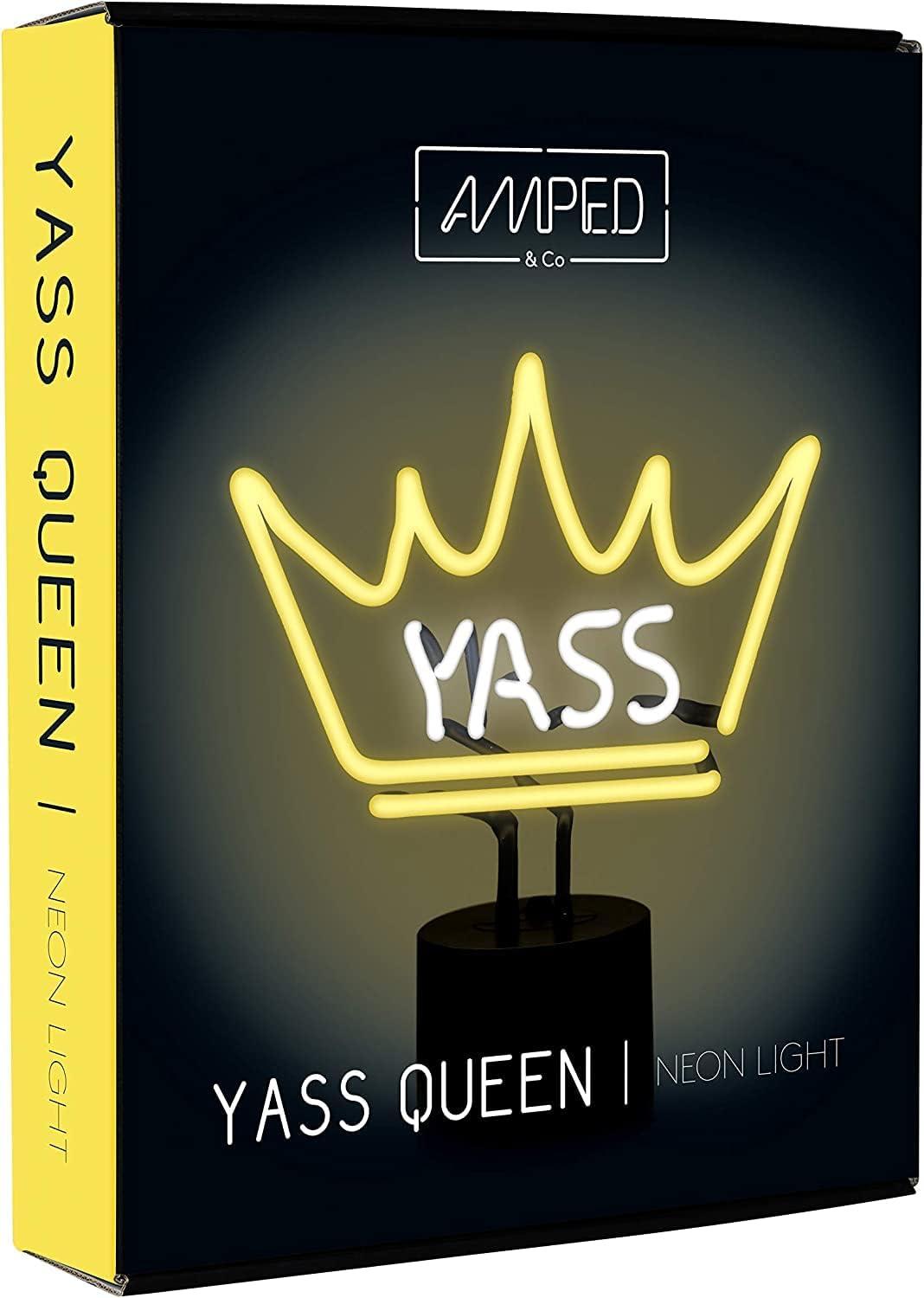 Ampedco | Amped Co Yass Queen Neon Light Novelty Desk Lamp Large 113X975