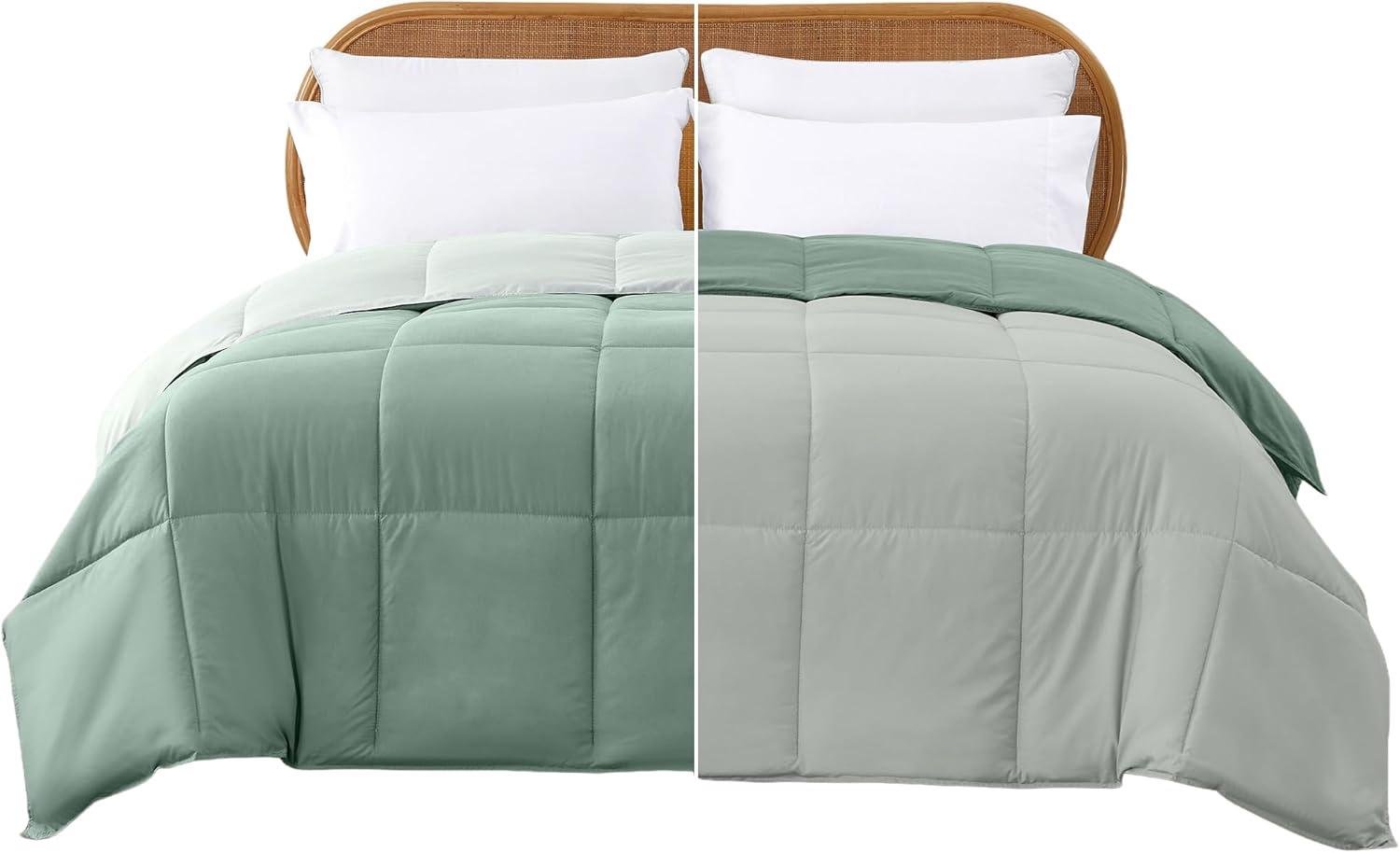 Modern Threads Modern Threads Sanctuary by PCT Down Alternative Microfiber Quilted Reversible Comforter & Duvet Insert - Soft, Comfortable Alternative to Goose Down - Bedding for All Seasons