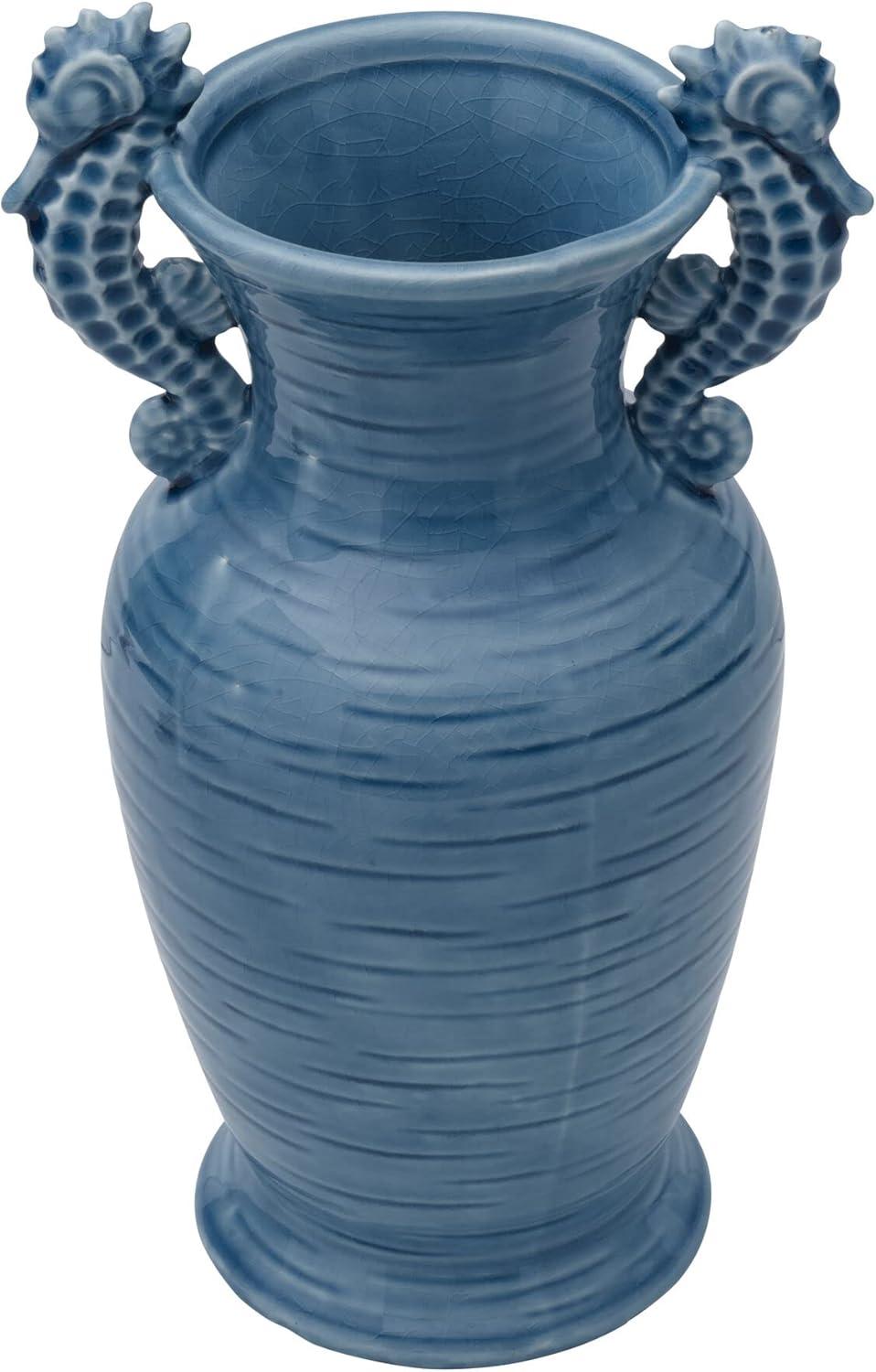 Fitz and Floyd Fitz & Floyd Coastal Home Seahorse Vase, Aqua