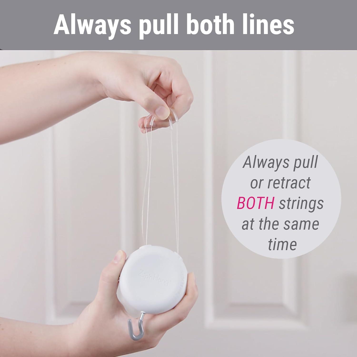 Wreath Hangers for Front Door (White - 1 Pack) - Damage Free Hanging - ZIPNHANG: Adjustable Door Hanger. Christmas Wreath & Decor Hanger for Front Door. Hooks for Hanging on Glass Doors, Screen Doors