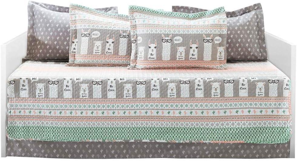 Llama Stripe 6 - Piece Quilt Set