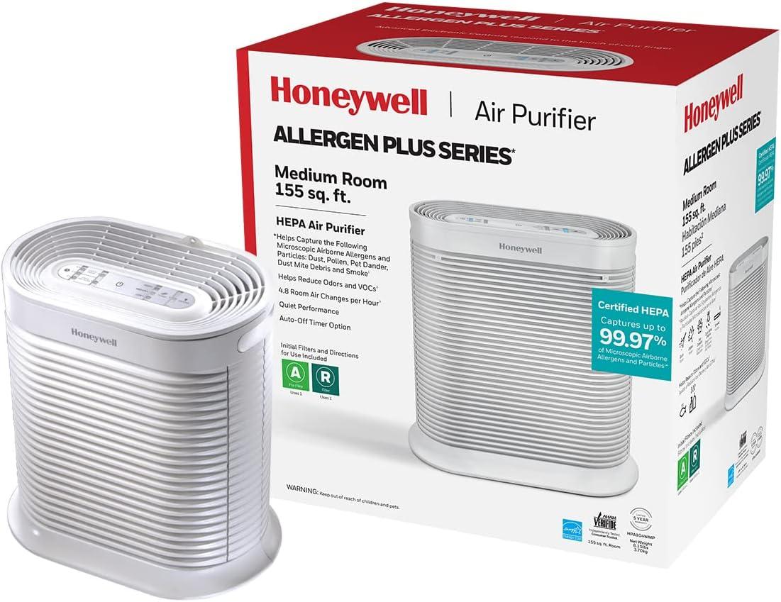 Honeywell White HEPA Air Purifier for Medium Rooms