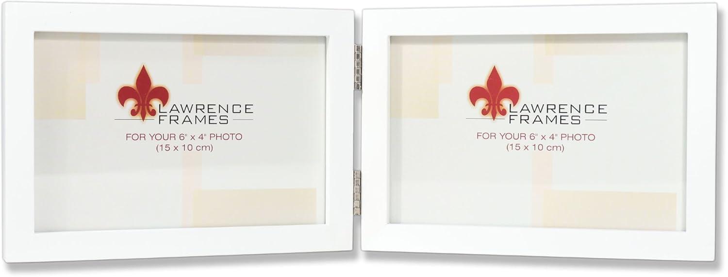 Classic 4x6 White Wood Tabletop & Wall Gallery Frame