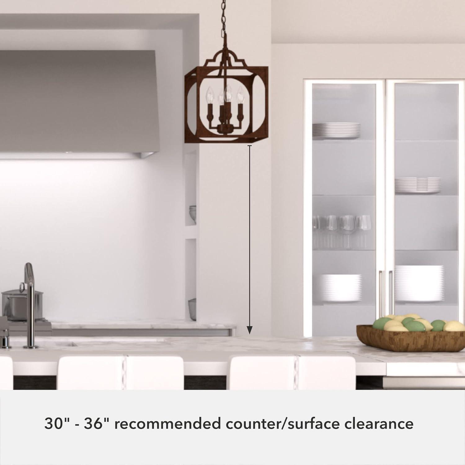 Highland Hill 4 - Light Lantern Square / Rectangle Chandelier