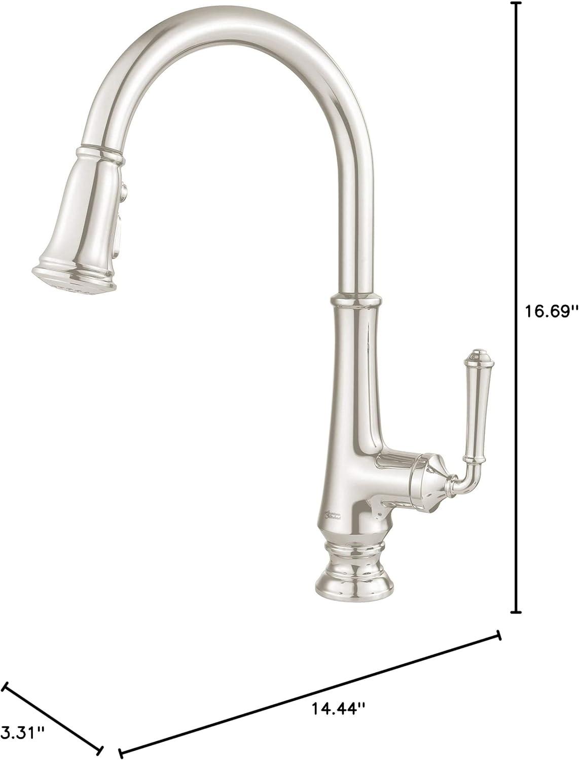 Delancey Pull Down Single Handle Kitchen Faucet With Accessories