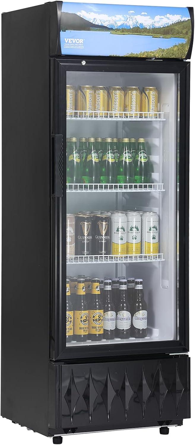 VEVOR 6.8 Cubic Feet Merchandising Refrigerator - 21.18''