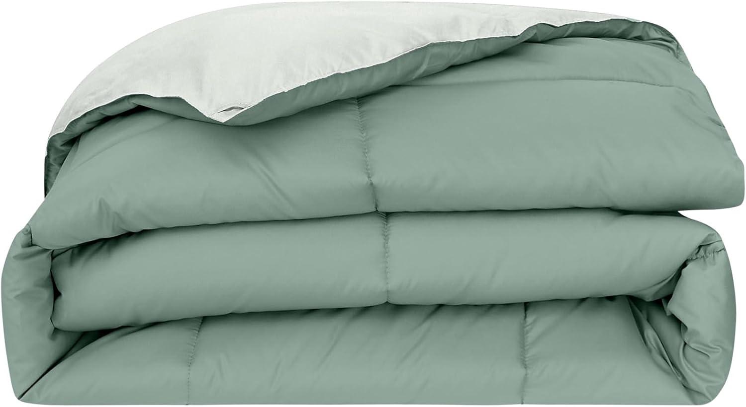 Modern Threads Modern Threads Sanctuary by PCT Down Alternative Microfiber Quilted Reversible Comforter & Duvet Insert - Soft, Comfortable Alternative to Goose Down - Bedding for All Seasons