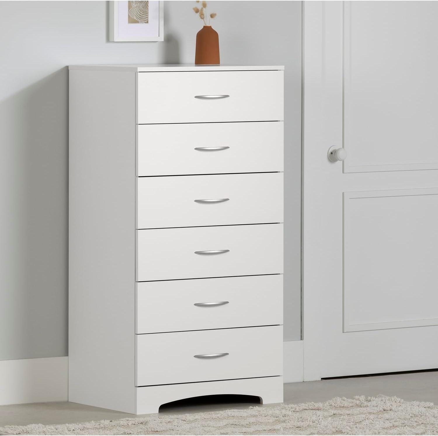 South Shore Step One, Contemporary Chest,  White