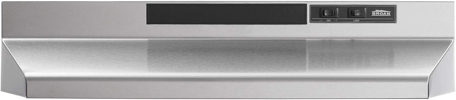 Broan NuTone Broan NuTone 24" Steel 190 CFM Convertible Under Cabinet Range Hood with Mesh Filter F402404