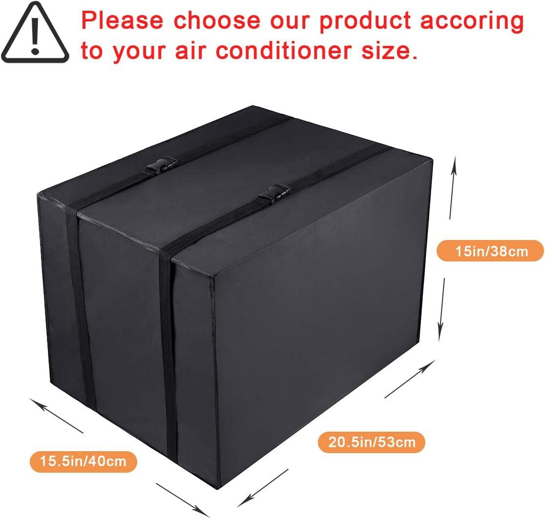 Black Waterproof Outdoor Window Air Conditioner Cover