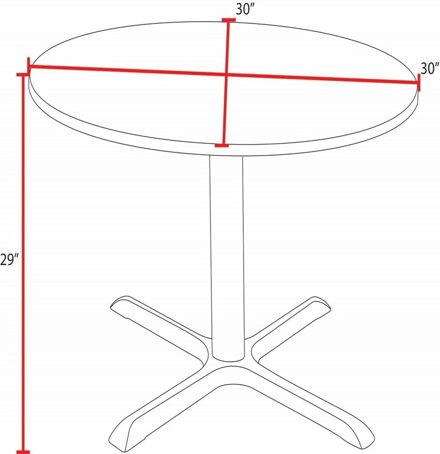 Cain Square X-Base Breakroom Table