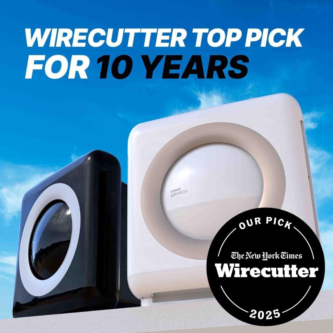 INKEDZ Airmega AP-1512HH True HEPA Air Purifier with Air Quality Monitoring, Auto Mode, Timer, Filter Indicator, Eco Mode