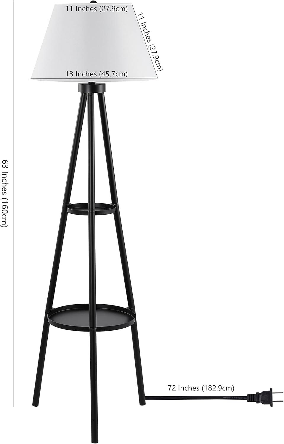 Dorea 63" Floor Lamp - FLL4107 - Black - Safavieh