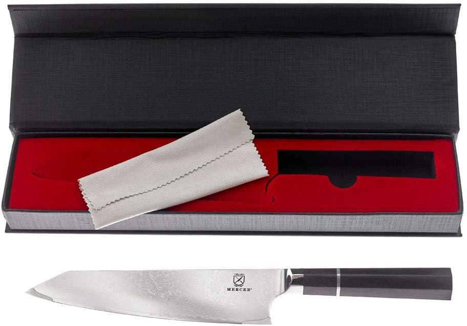 8-Inch High Carbon Steel Chef's Knife with Black Wood Handle