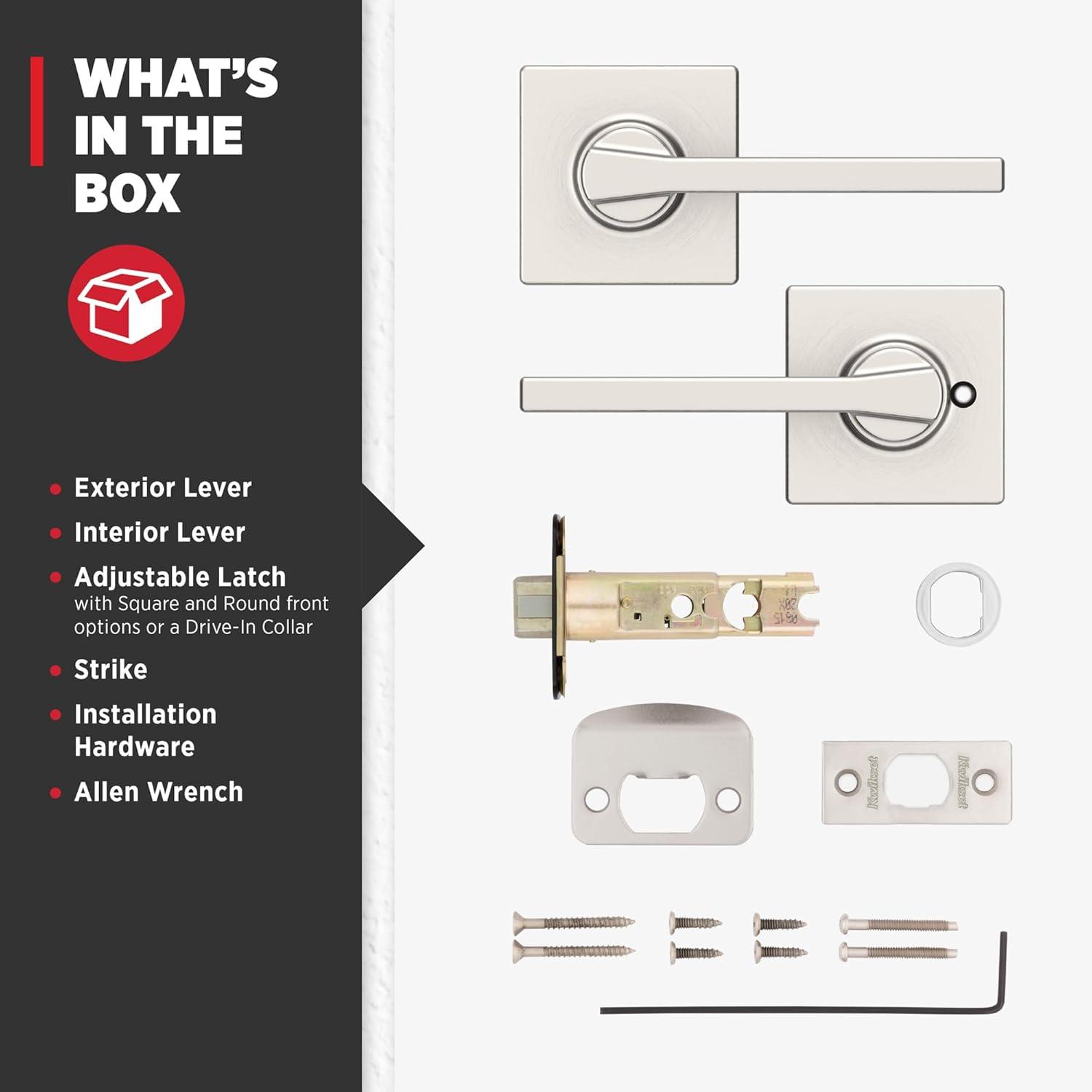 Casey Passage Lever with Square Rose