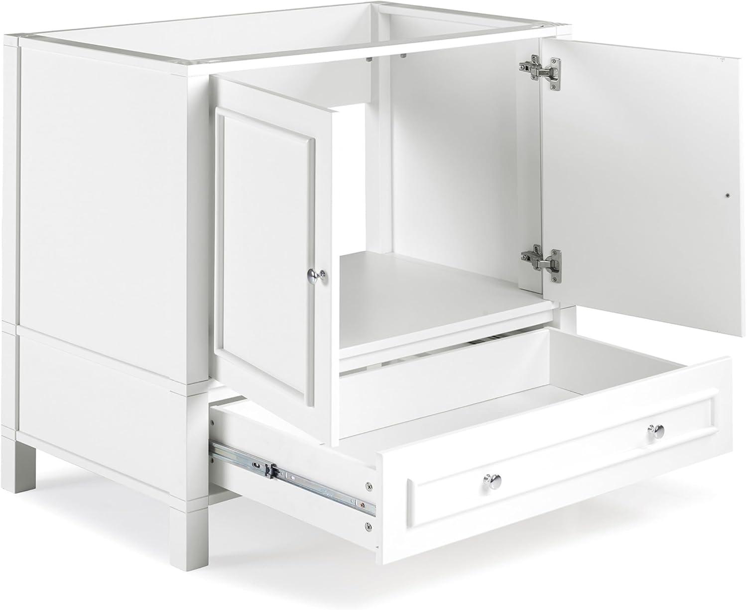 Williamsburg 36"W Transitional Style Vanity Cabinet With Soft Close Doors And Drawers