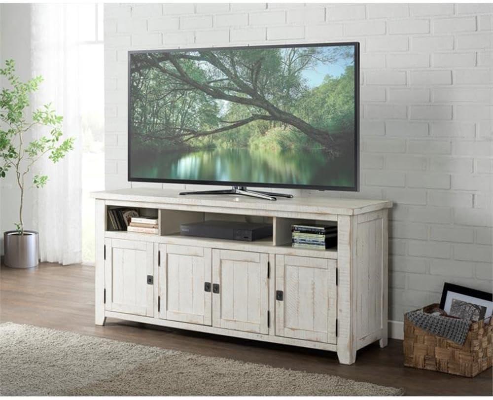 Coffee Plantation 65" Solid Wood TV Stand Espresso - Martin Svensson Home