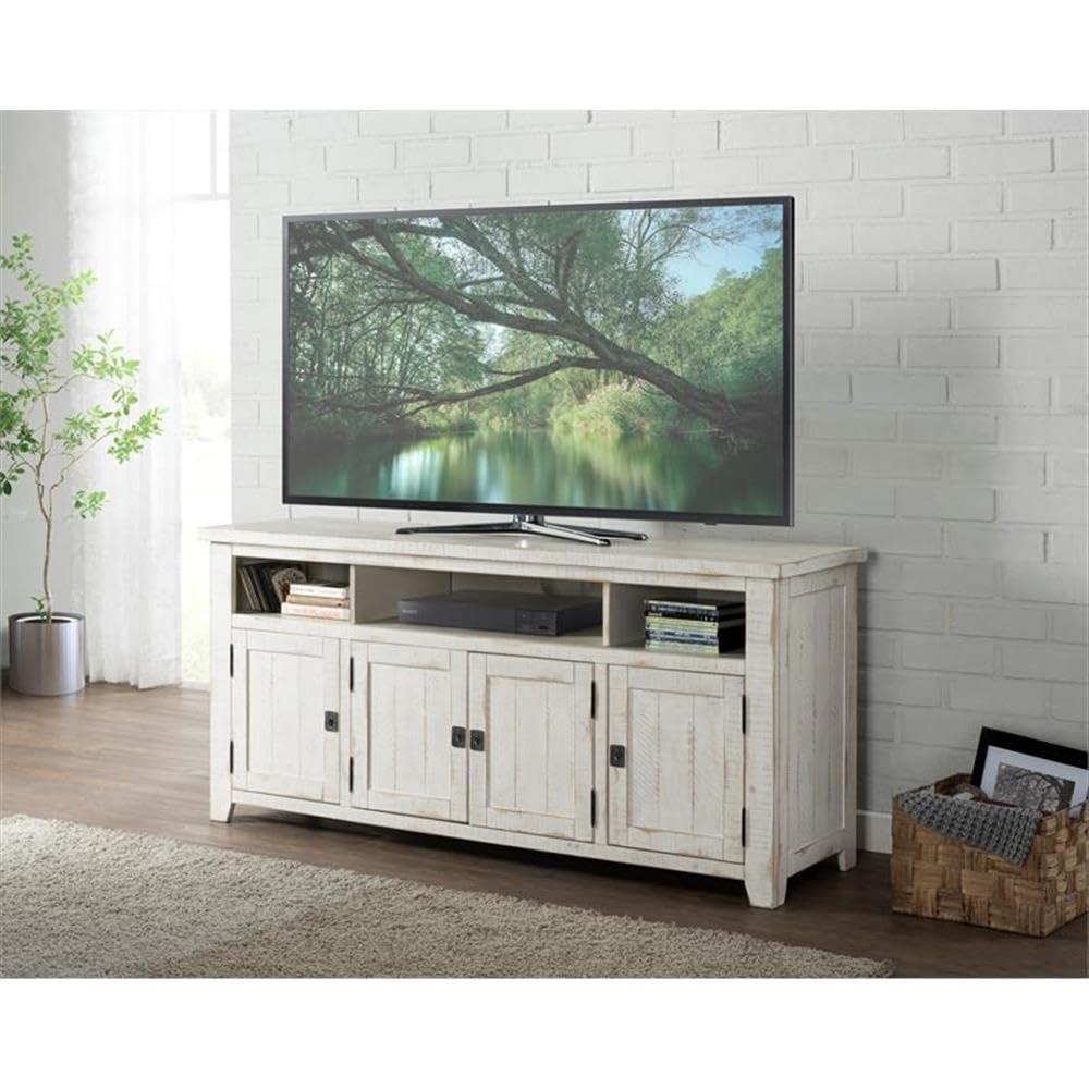 Coffee Plantation 65" Solid Wood TV Stand Espresso - Martin Svensson Home