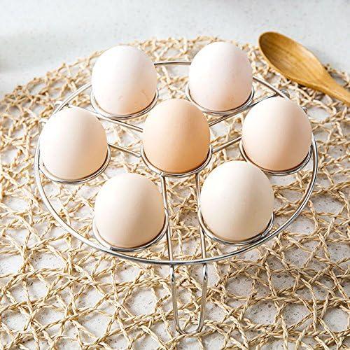 Egg Steamer Rack Trivet for Instant Pot Accessories 5 Qt, 6 Qt, 8 Qt Pressure Cooker 2 Pack Stackable 304 Stainless Steel Multipurpose Cooling Rack,Cooking