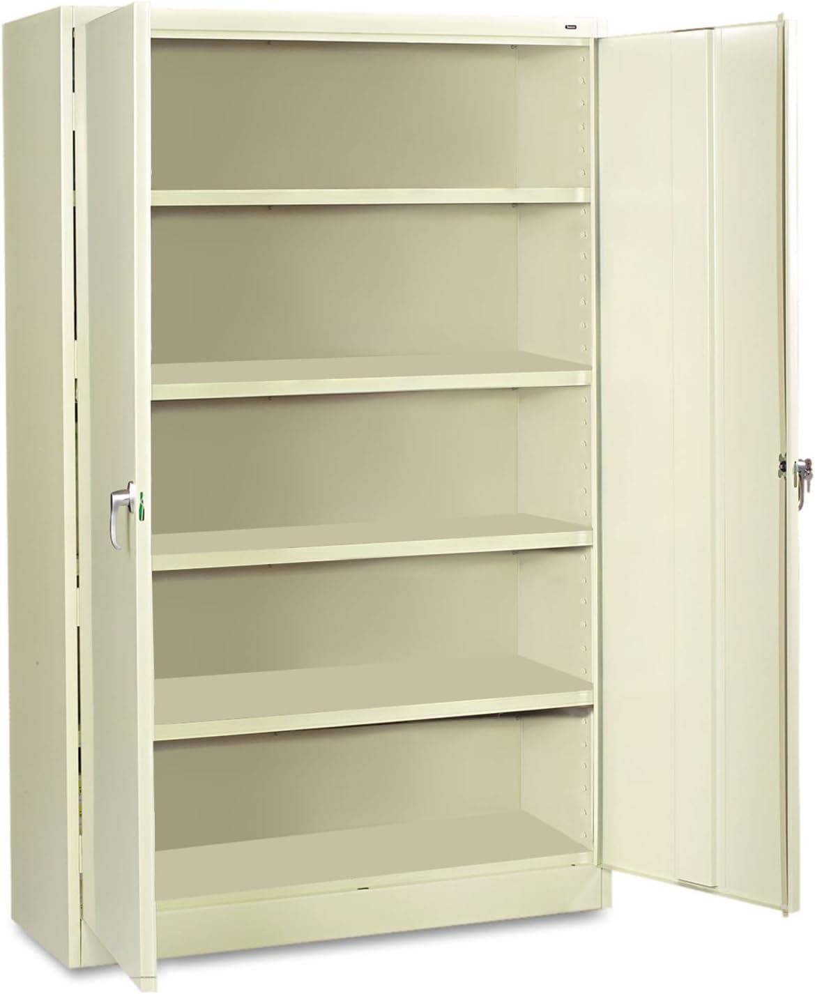 Tennsco J2478SUL-CPY 48 in. x 24 in. x 78 in. Assembled Jumbo Steel Storage Cabinet - Putty