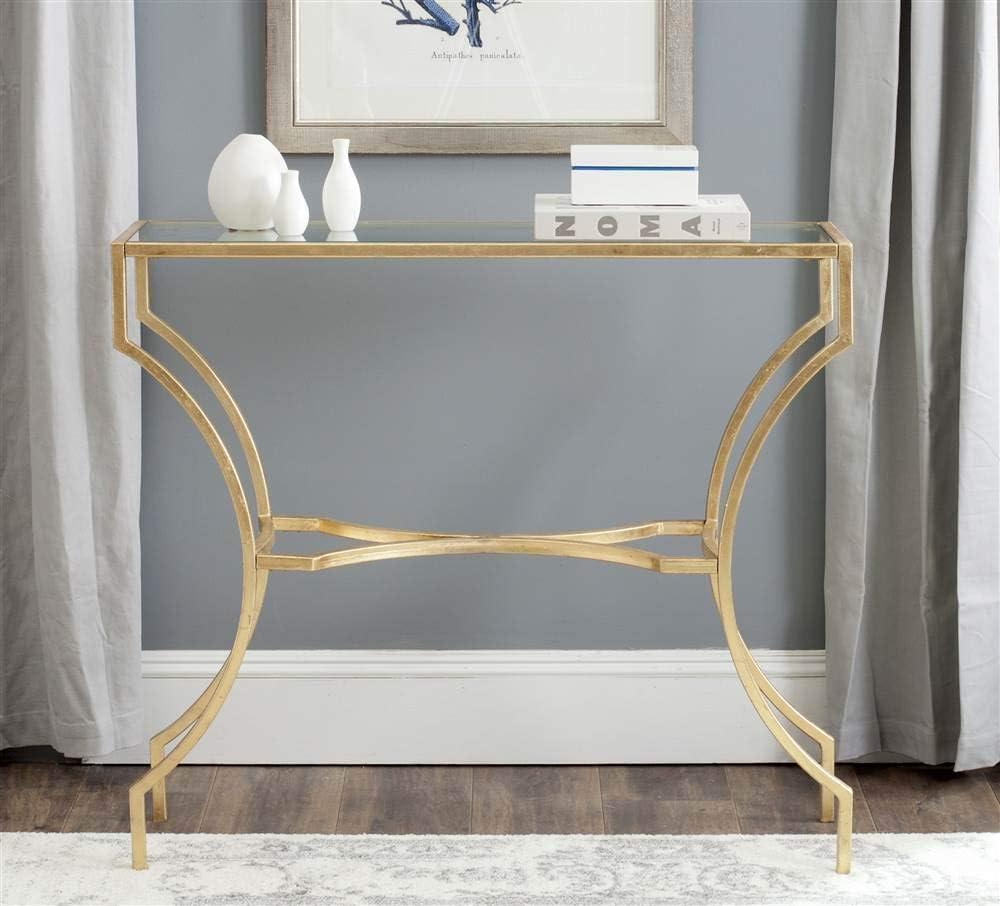 Alphonse Console Table - Gold/Glass - Safavieh