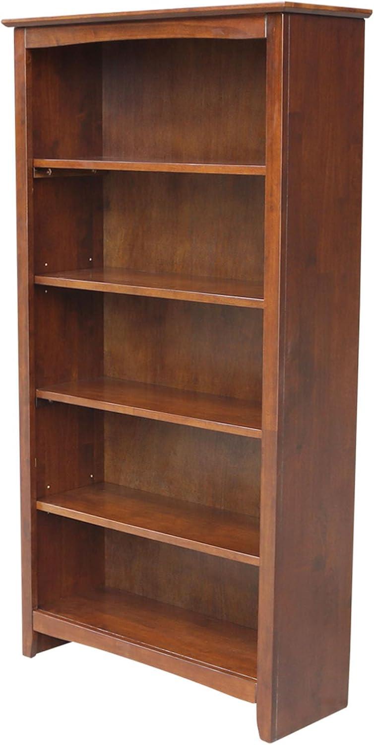 International Concepts Solid Wood Shaker Bookcase, 60 in H