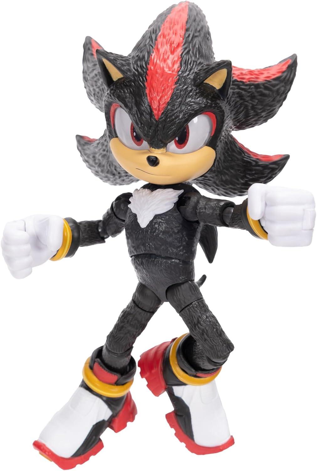 Sonic The Hedgehog 3 Movie 5 inch Shadow Action Figure 20 Points of Articulation