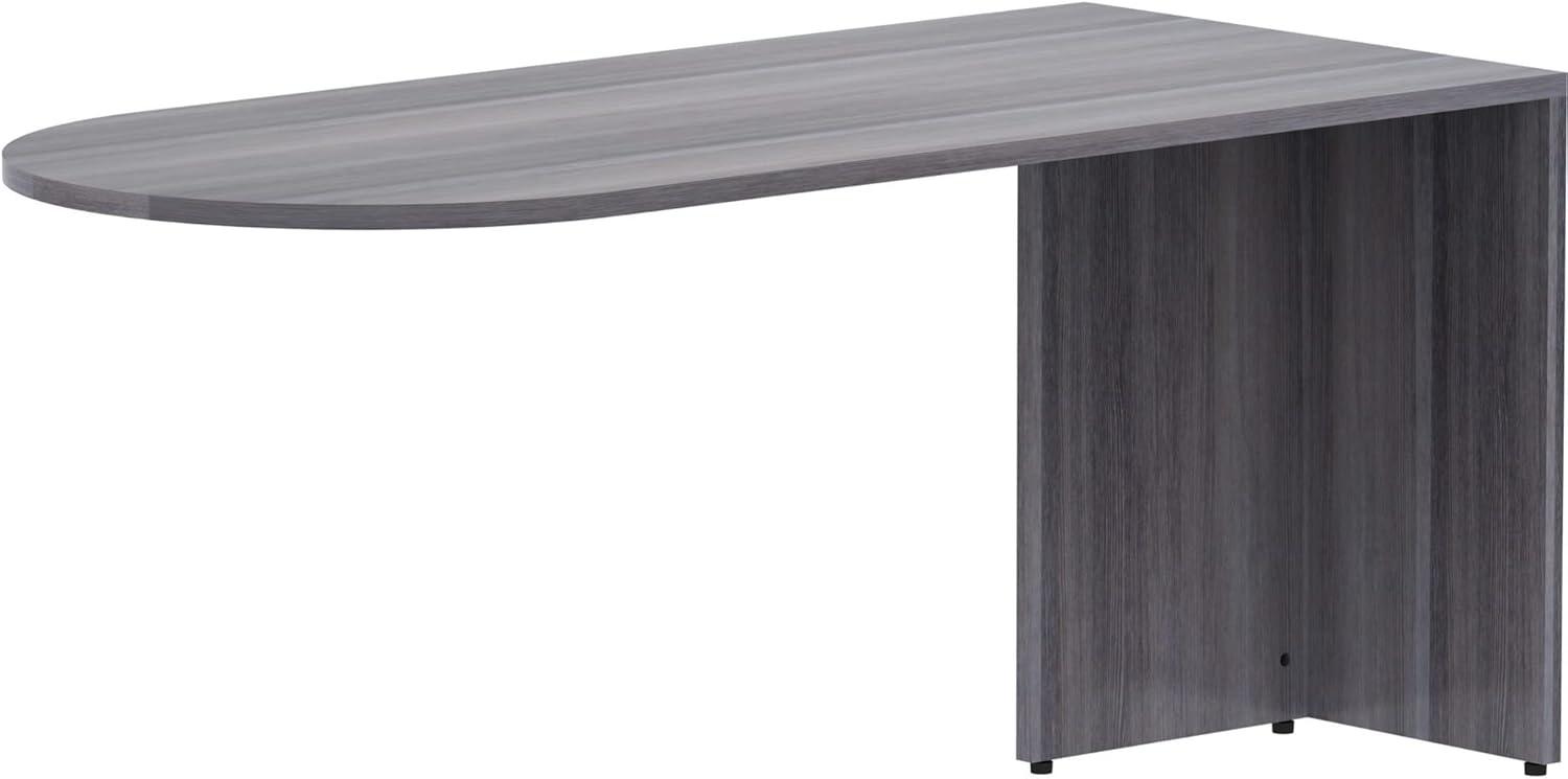 Lorell Weathered Charcoal Laminate Desking 66" x 30" x 29.5"Desk, 1" Top - Material: Polyvinyl Chloride (PVC) Edge - Finish: Weathered Charcoal Laminate