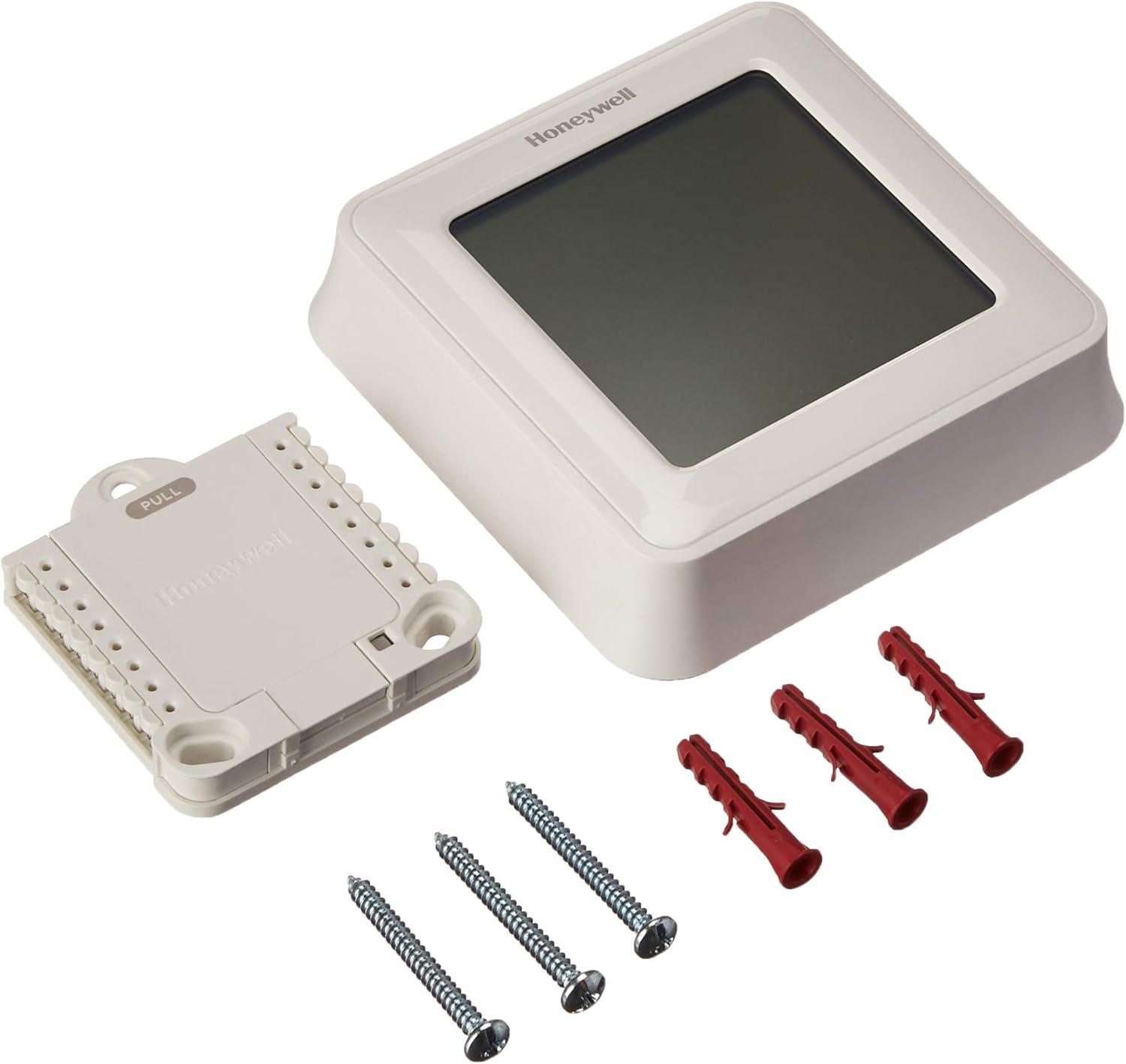 White Square Digital Touchscreen Programmable Thermostat