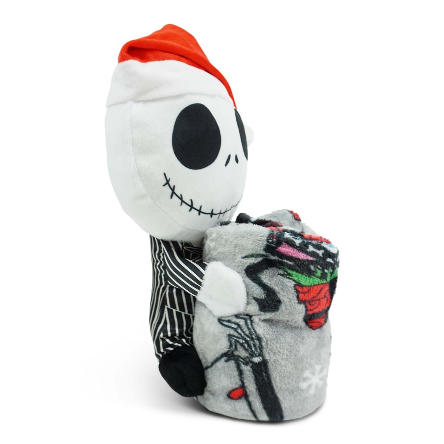 Northwest Character Hugger Pillow & Silk Touch Throw Blanket Set, 40" x 50", The Nightmare Before Christmas Freaky Festivities