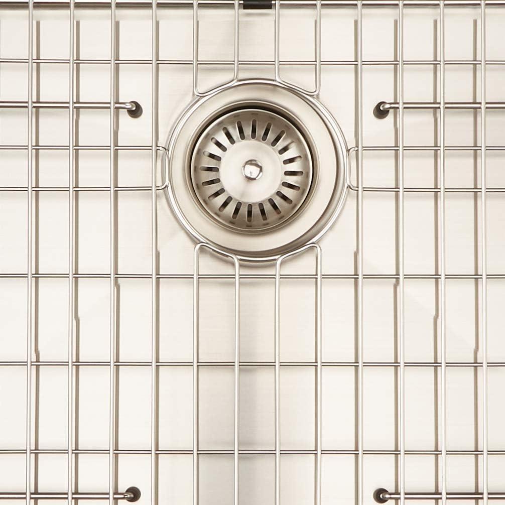 Prato 30 in. Single Bowl Farmhouse Curved Apron Front Stainless Steel Kitchen Sink 16-Gauge