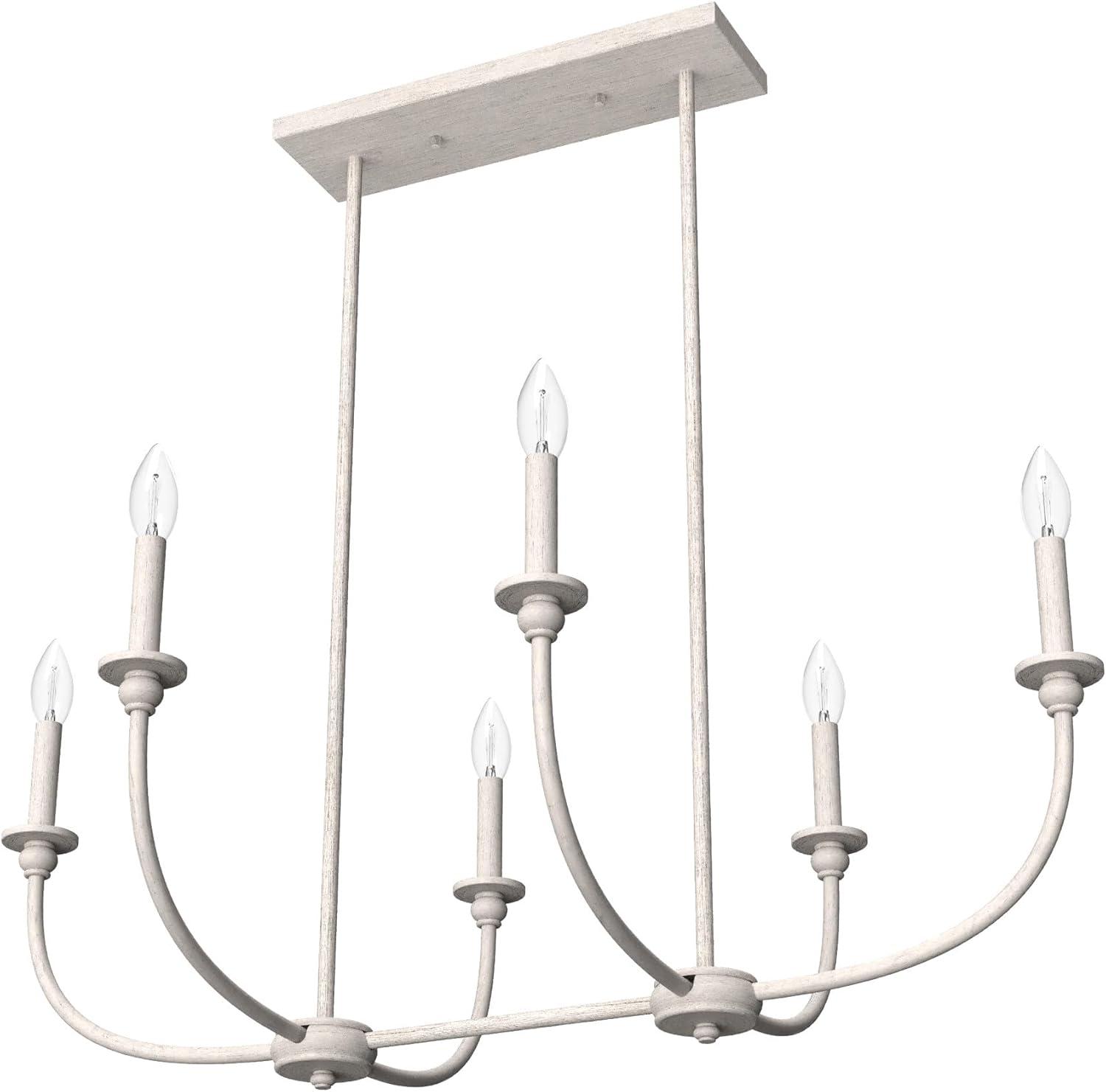 Hunter Southcrest 6 Light Linear Chandelier Ceiling Light Fixture