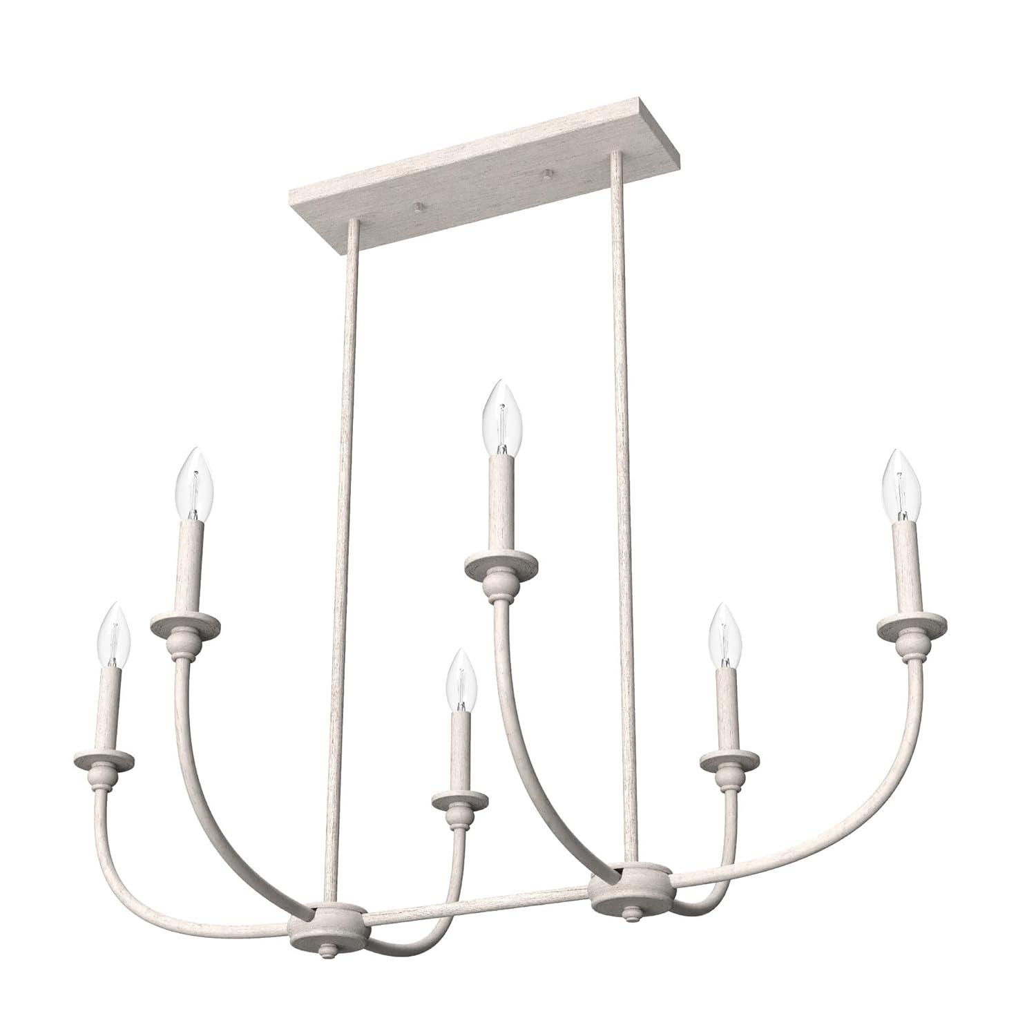 Hunter Southcrest 6 Light Linear Chandelier Ceiling Light Fixture