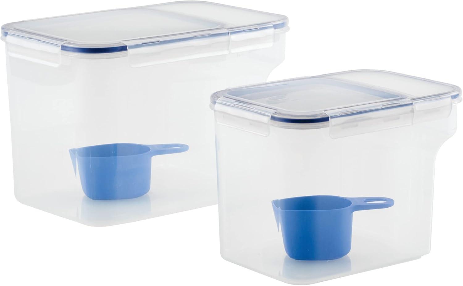 Clear Glass 4-Piece Food Storage Container Set