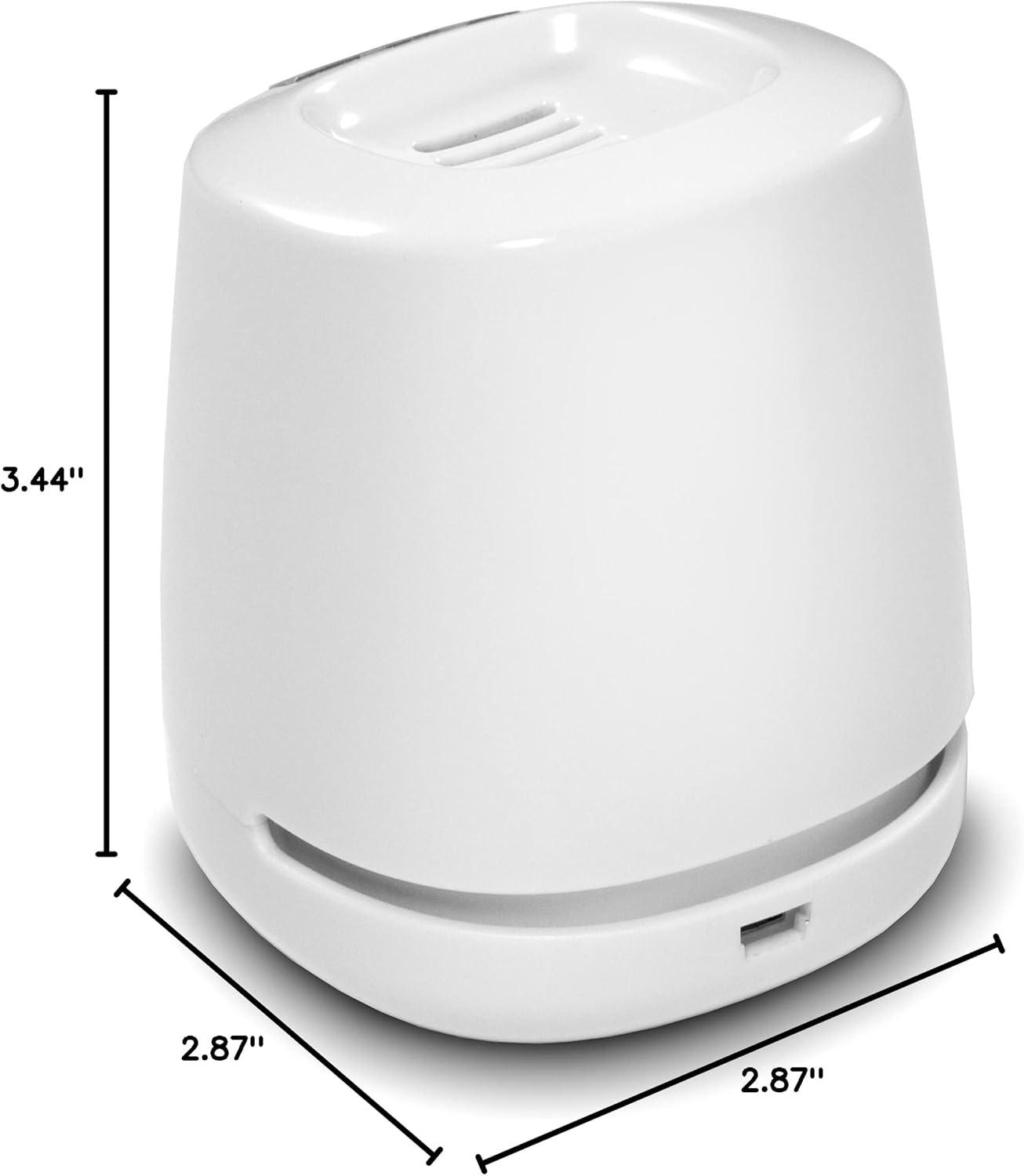 Compact White Ionic Refrigerator Air Purifier with LED Indicator