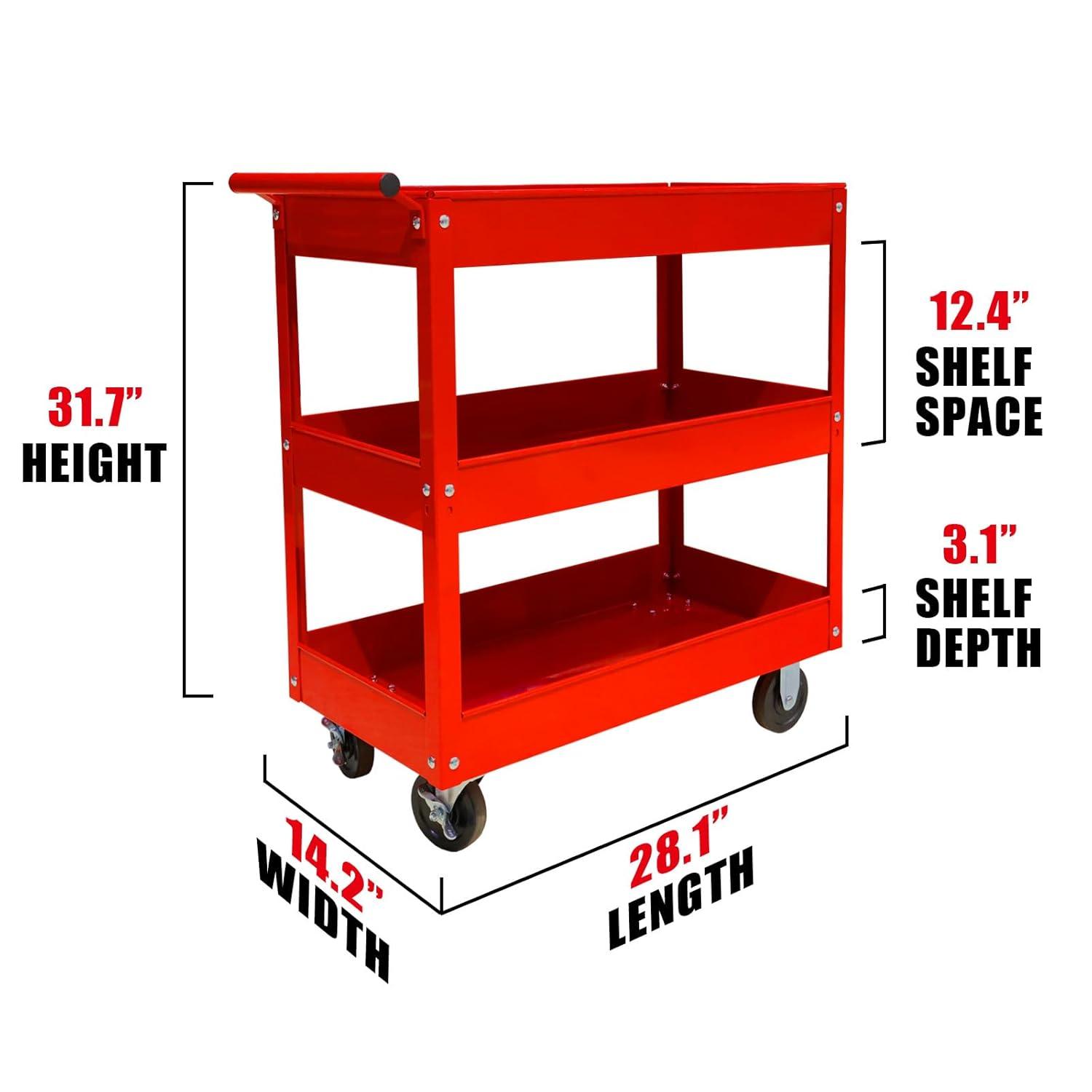 FAST APPLIANCES LLC 31.7'' H x 28.1'' W Utility Cart with Wheels