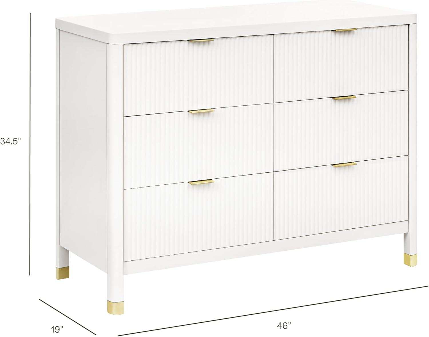 Brimsley Tambour 6 - Drawer Assembled Dresser