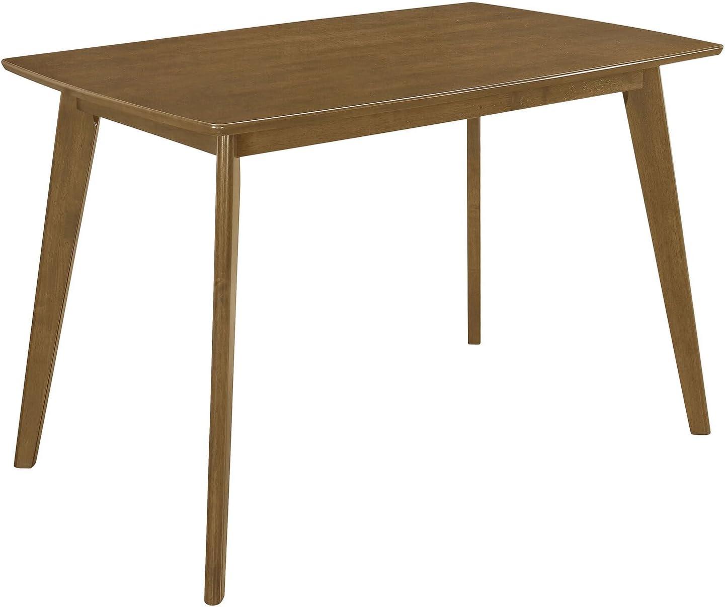 Kingfisher Lane Angled Leg Dining Table in Chestnut