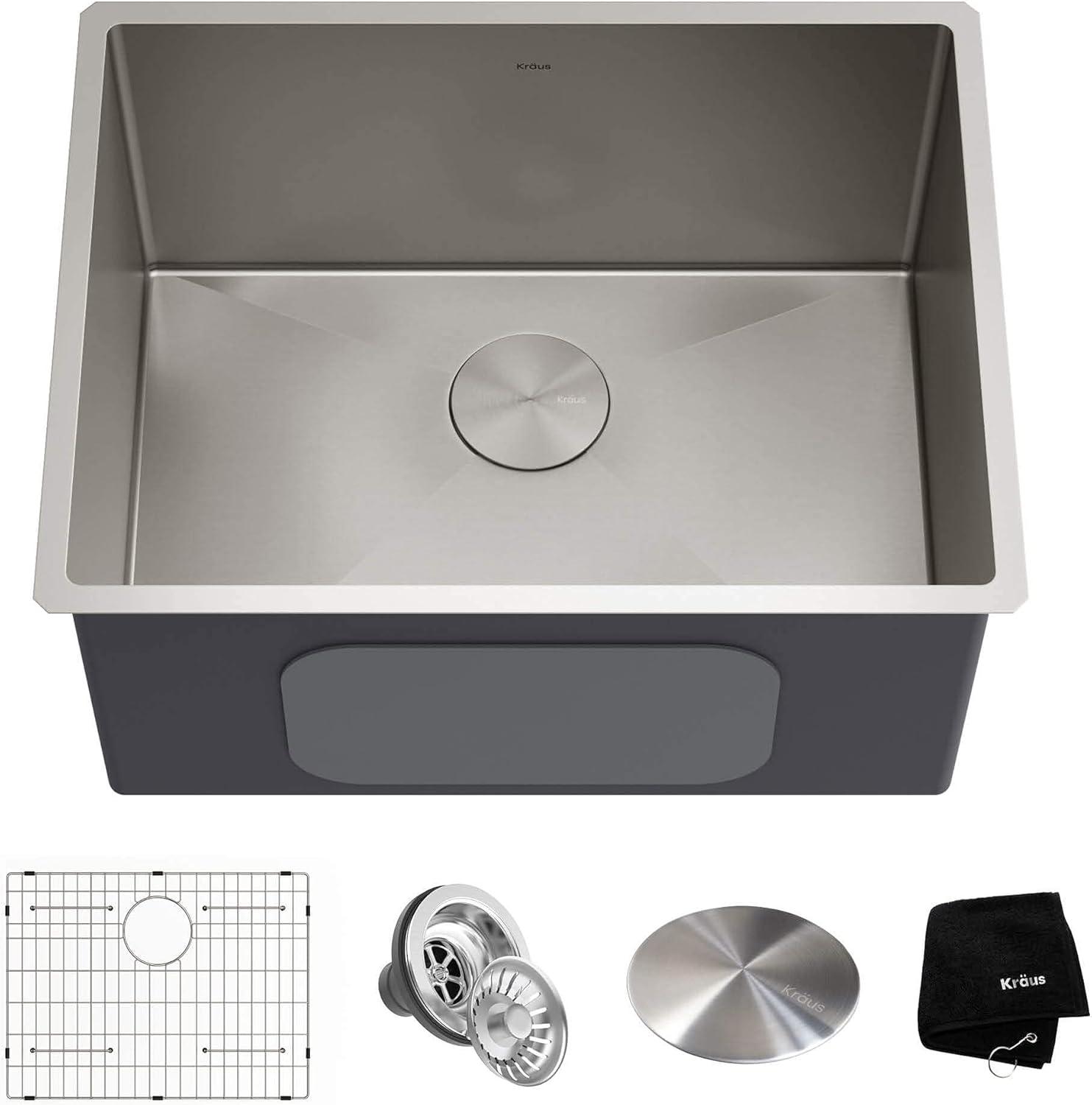 KRAUS Standart Pro Undermount 16 Gauge Stainless Steel Bar Kitchen Sink