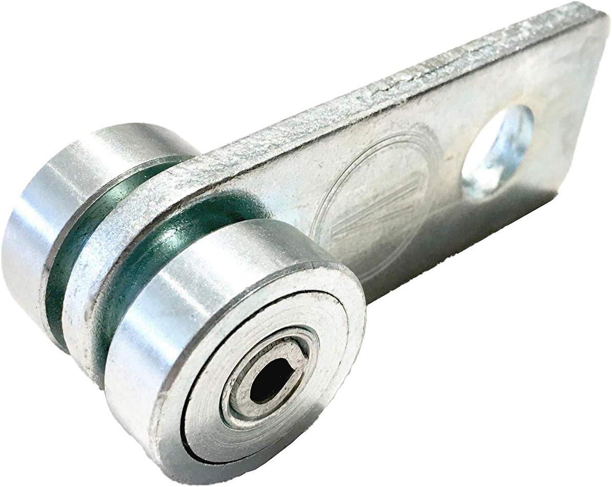 ANDUSTRIAL- 2 Bearing Trolley Assembly Roller - Silver Finish: Electro-Galvanized Zinc - Fits 1-5/8" Wide and All Taller Strut Channels - Design Load: 437 Lbs - 1 Pc