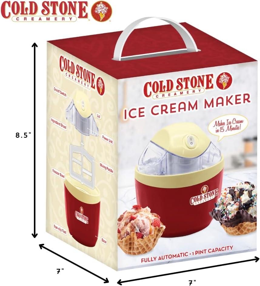 Ice Cream Maker Machine for Ice Cream, Gelato, Sorbet, Frozen Yogurt with Mixing Bowl- 1 pint