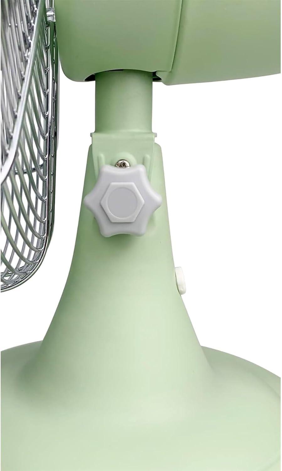 Good Housekeeping Good Housekeeping's All-Metal Retro 3-Speed 12" Oscillating Office Desk Table Fan (Multiple Finishes Available)