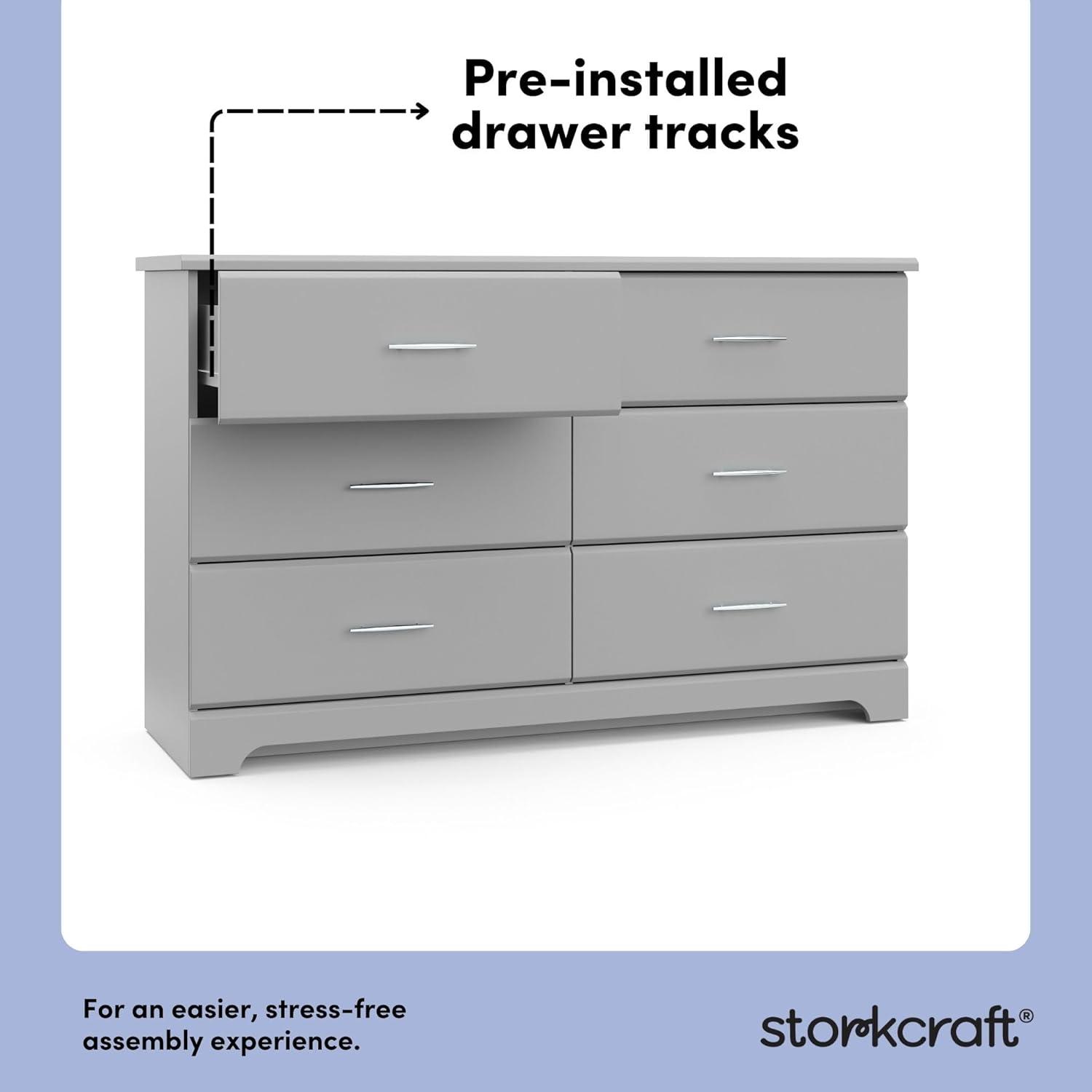 Brookside 6 Drawer Double Dresser