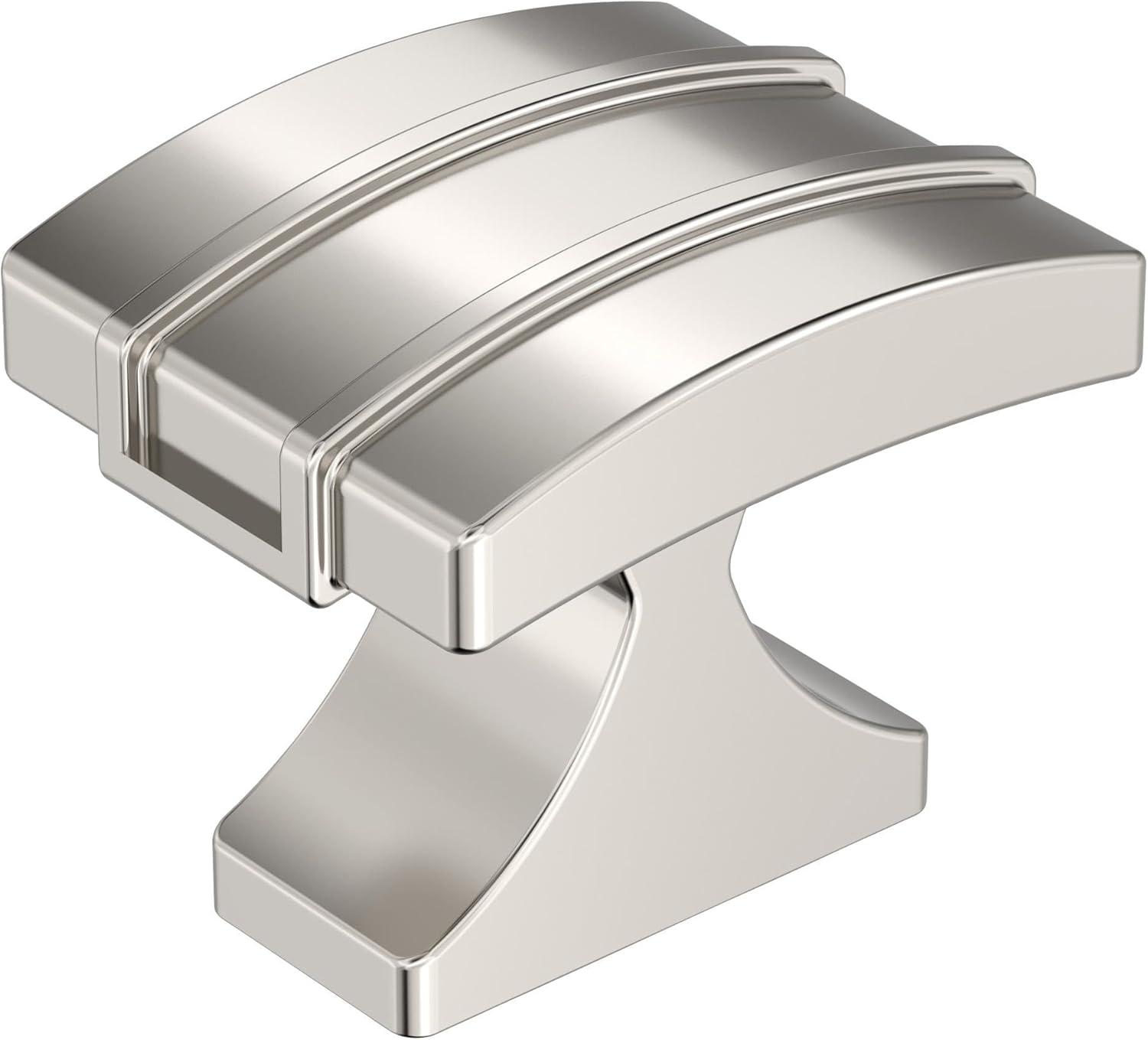 Amerock Davenport 1-1/2 inch (38mm) Length Polished Nickel Cabinet Knob