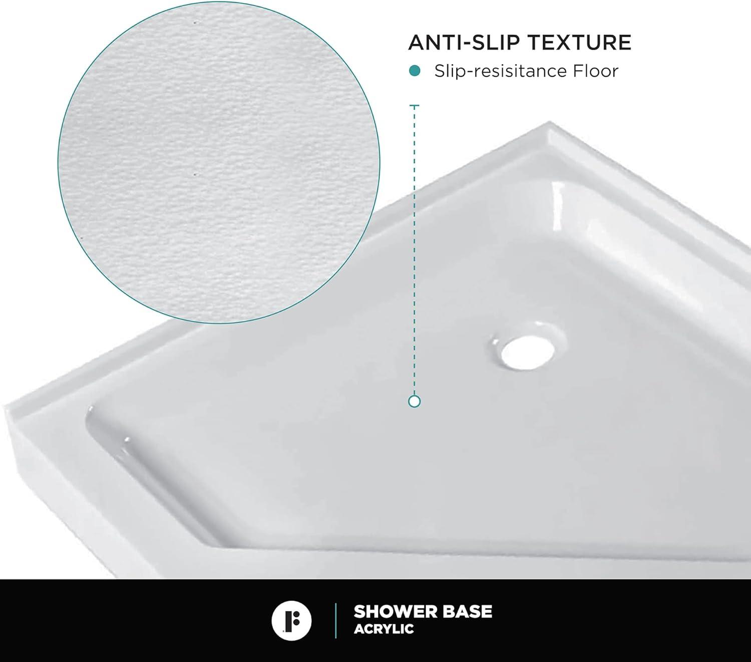 32" W x 32" D Neo-Angle Shower Base