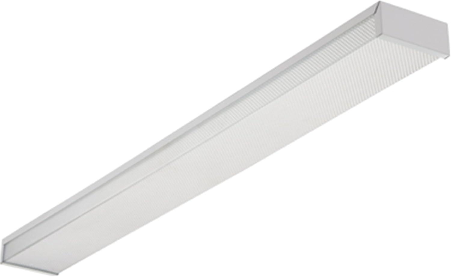 24" White Aluminum 34W LED Fluorescent Wraparound Light Fixture