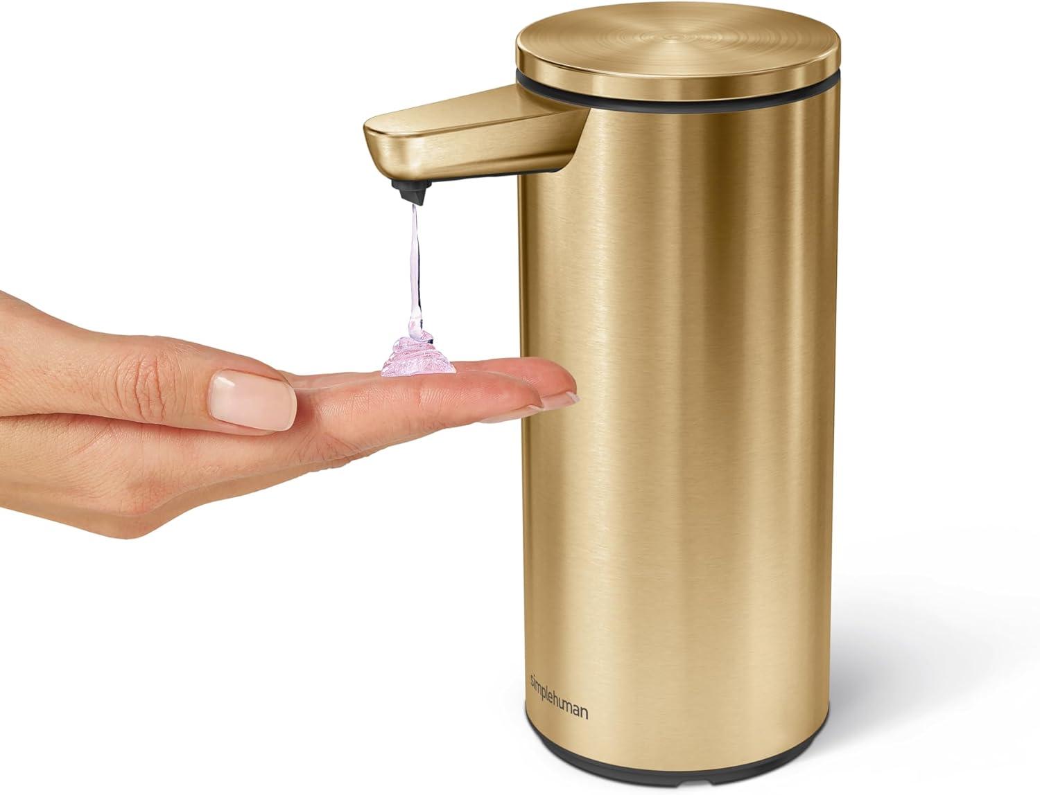 Brass Finish Round Automatic Soap Dispenser