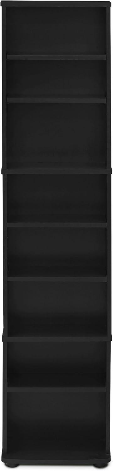 Furinno JAYA Space Saving Multimedia Storage Tower, Espresso