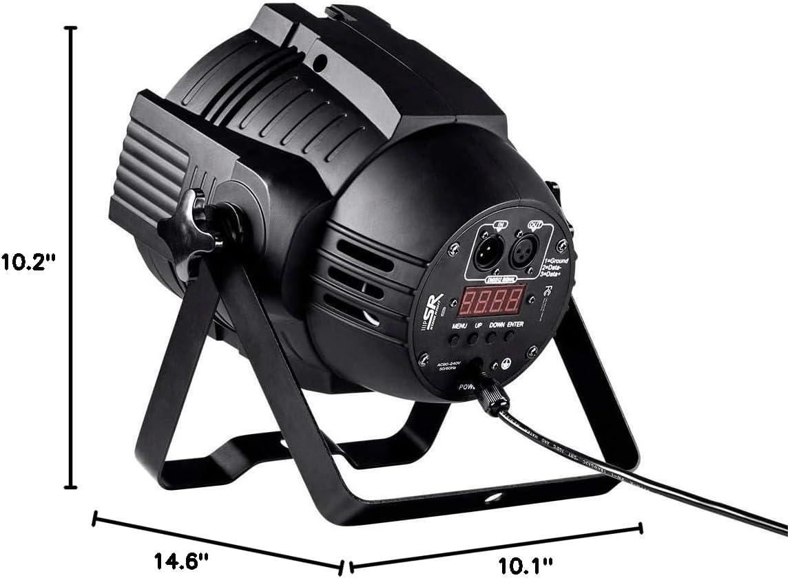 Black Metal LED Stage Light with Amber and UV Diodes